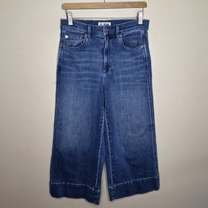 Le Jean | Rosie Wide Leg High Rise Crop Culotte Jeans Size 27